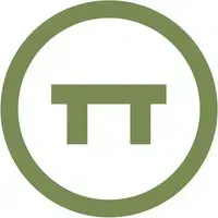Olive Green Table Icon Within a Circular Border Logo — Chefs2Go in Woodwark, QLD