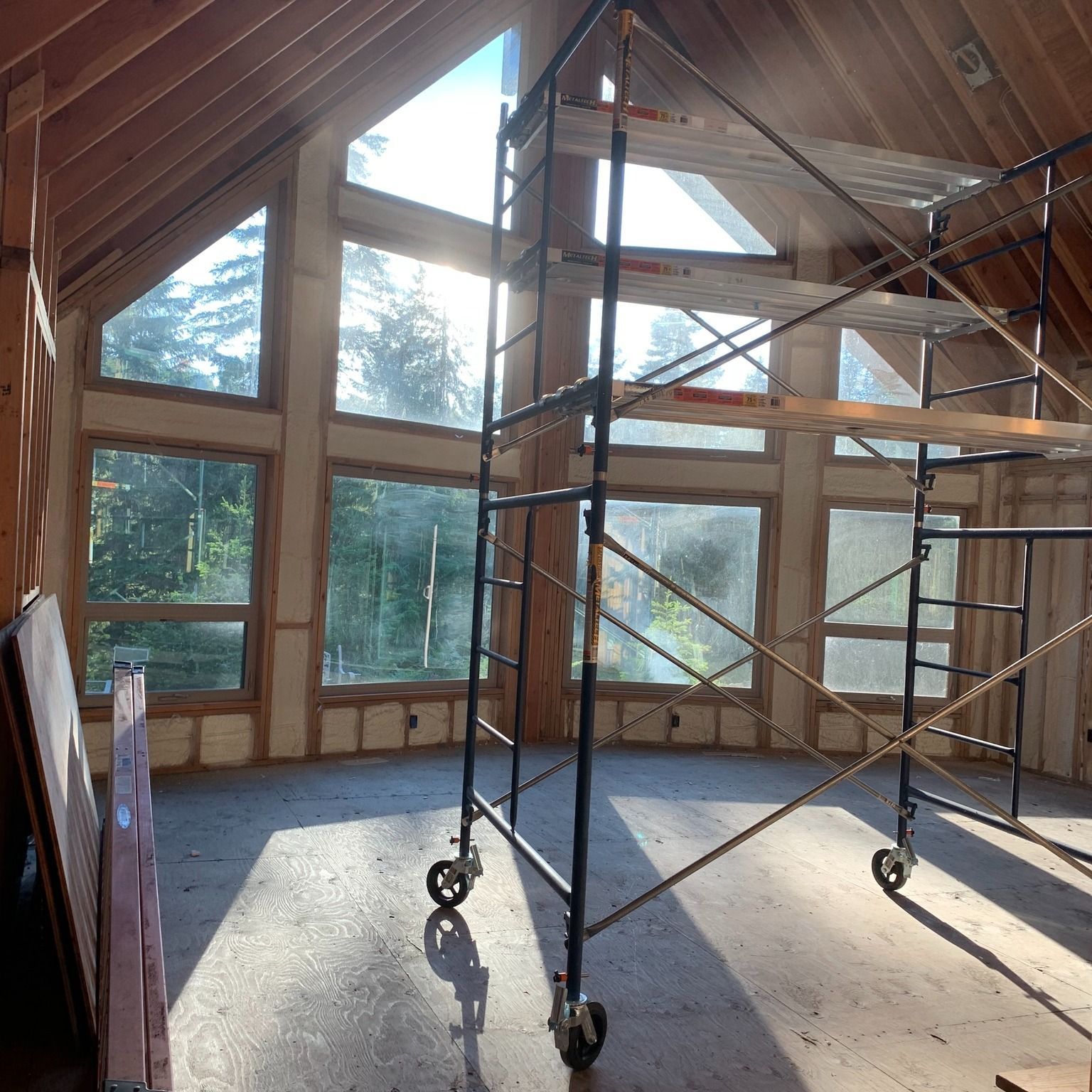 forest spray foam job