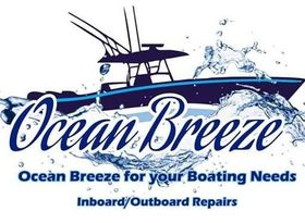 A logo for ocean breeze for your boating needs