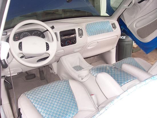 White and Blue Seats — Melbourne, FL — A & E Auto and Boat
