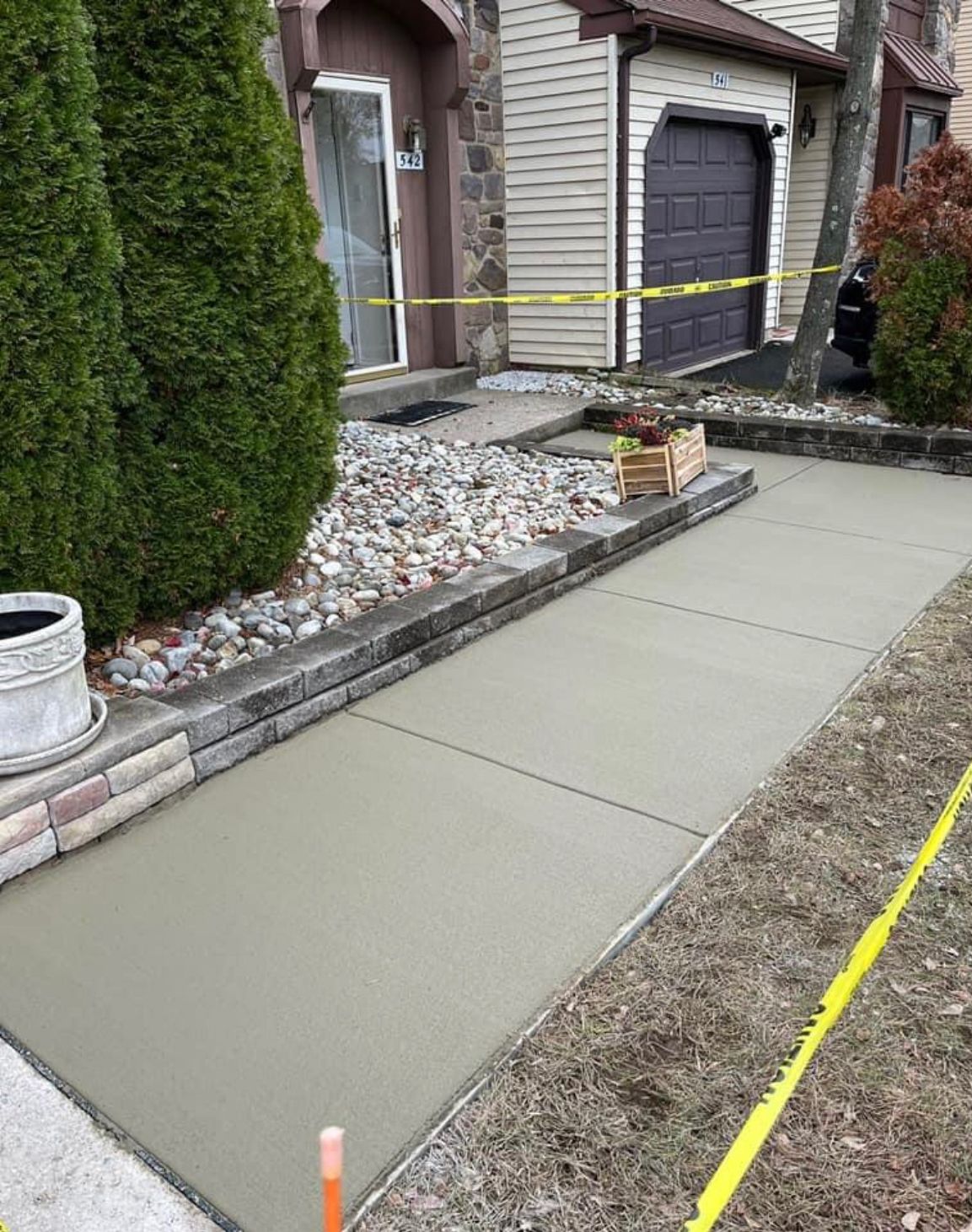 Walkway in Garden — Bensalem, PA — P&N Concrete & Sealcoating