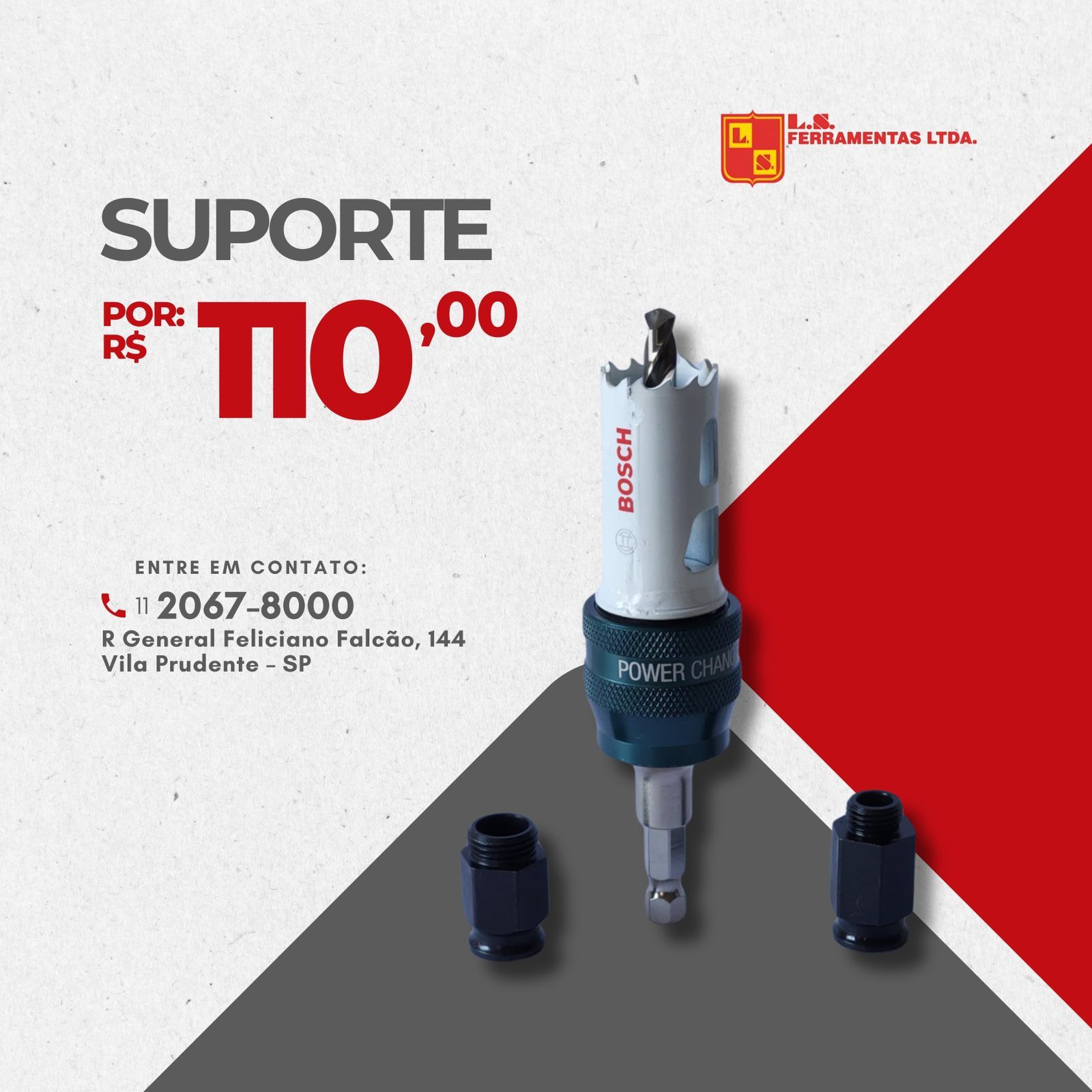 Suporte Bosch na Promoção na LS Ferramentas