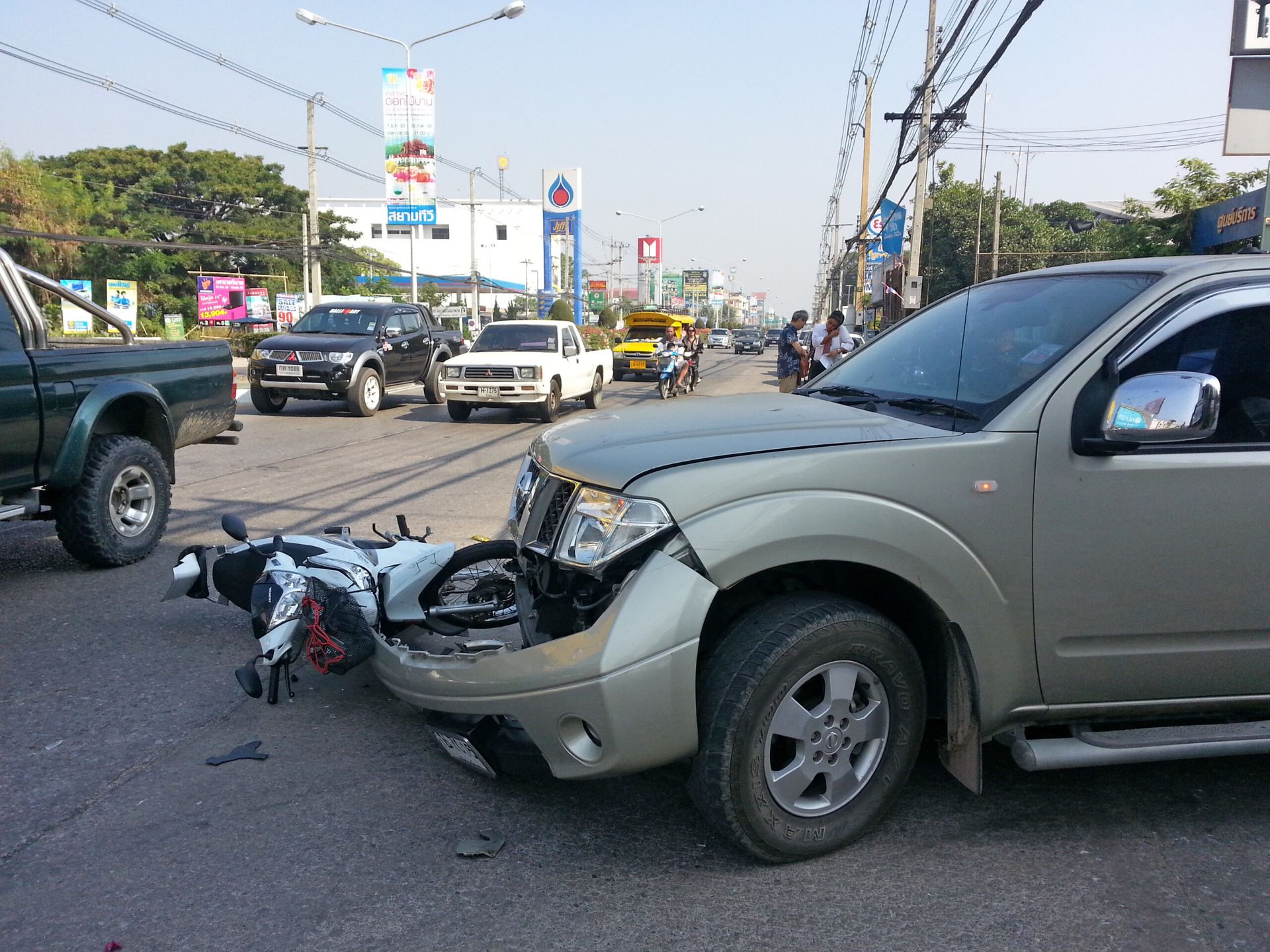 image of motorcycle accident