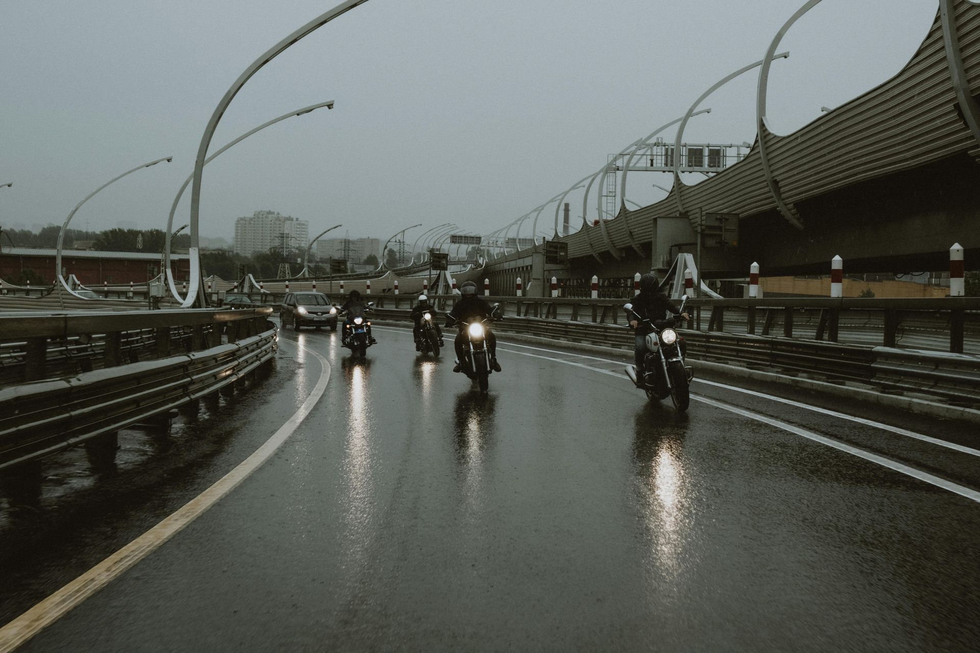 Photo of motorcycles on a highway