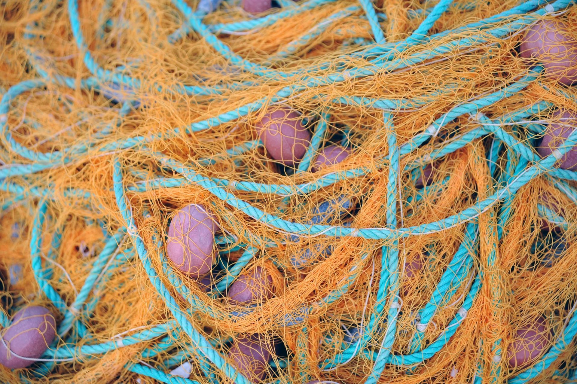 Tangled fishing line and nets representing the tangles that happen in relationships. A Couples Retreat in Orlando, FL can help untie these knots. Retreats for Couples are offered for people in Florida, Georgia, North Carolina, Virginia and Beyond.