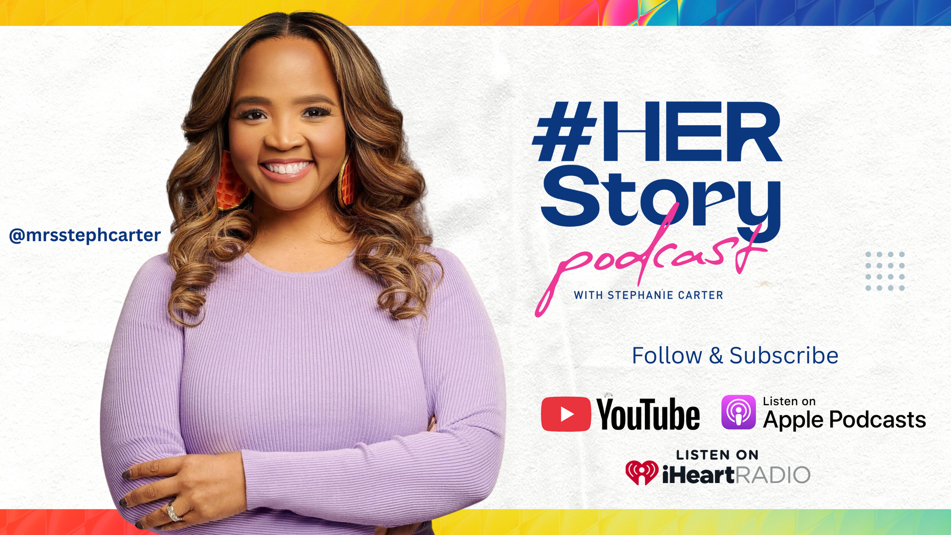 HER Story Podcast banner with Stephanie Carter