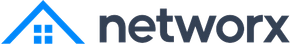 Networx logo with a blue house icon and dark text.