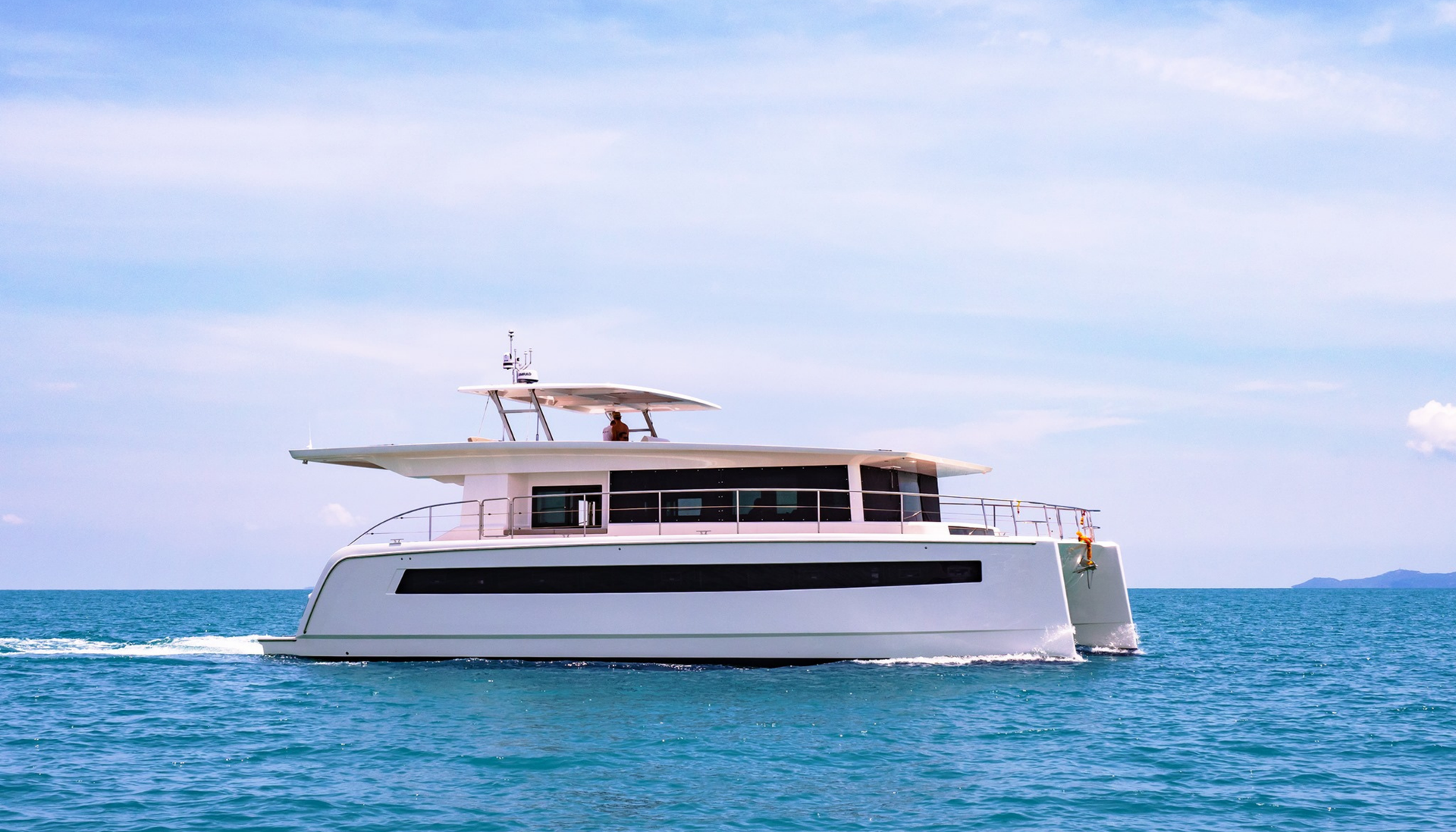 Photo of Silent 60 Catamaran sailing on the ocean