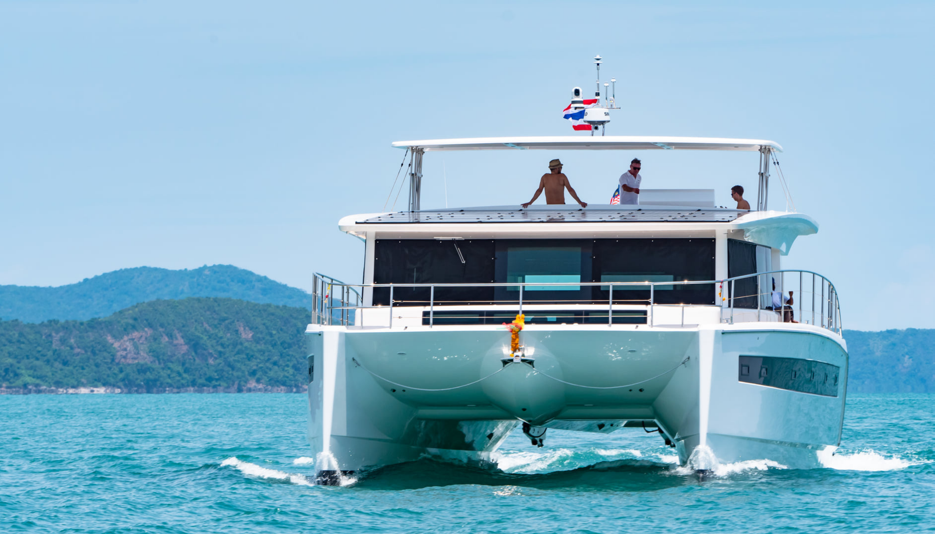 CMCE device installed on Silent 60 Catamaran