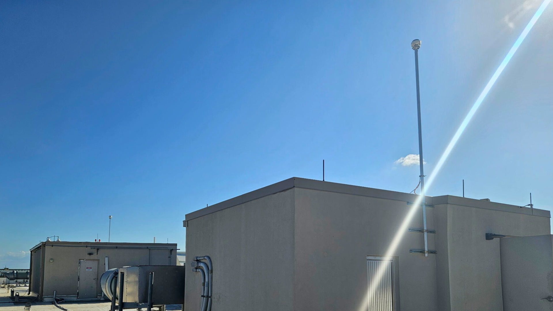 CMCE Lightning Suppressor installed on condo building roof