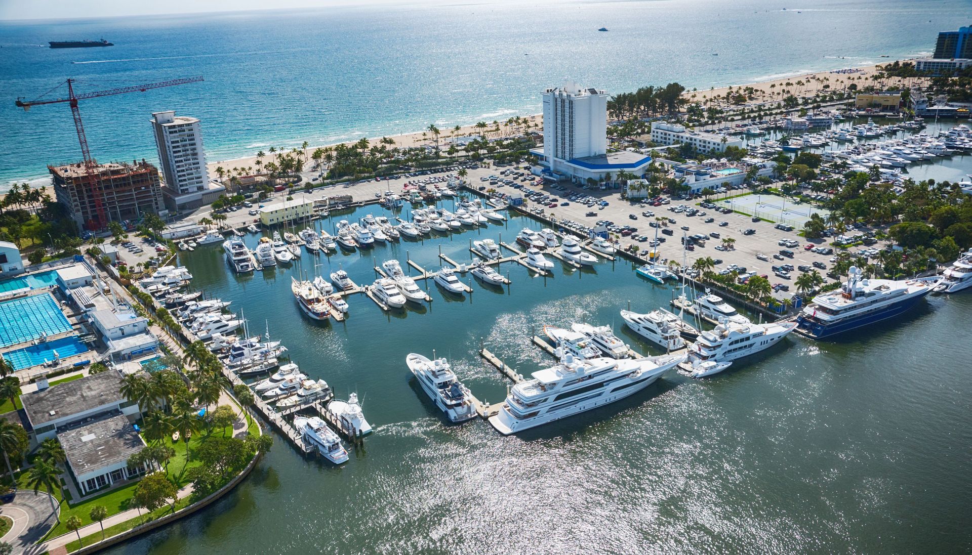 Yacht club marina in Florida