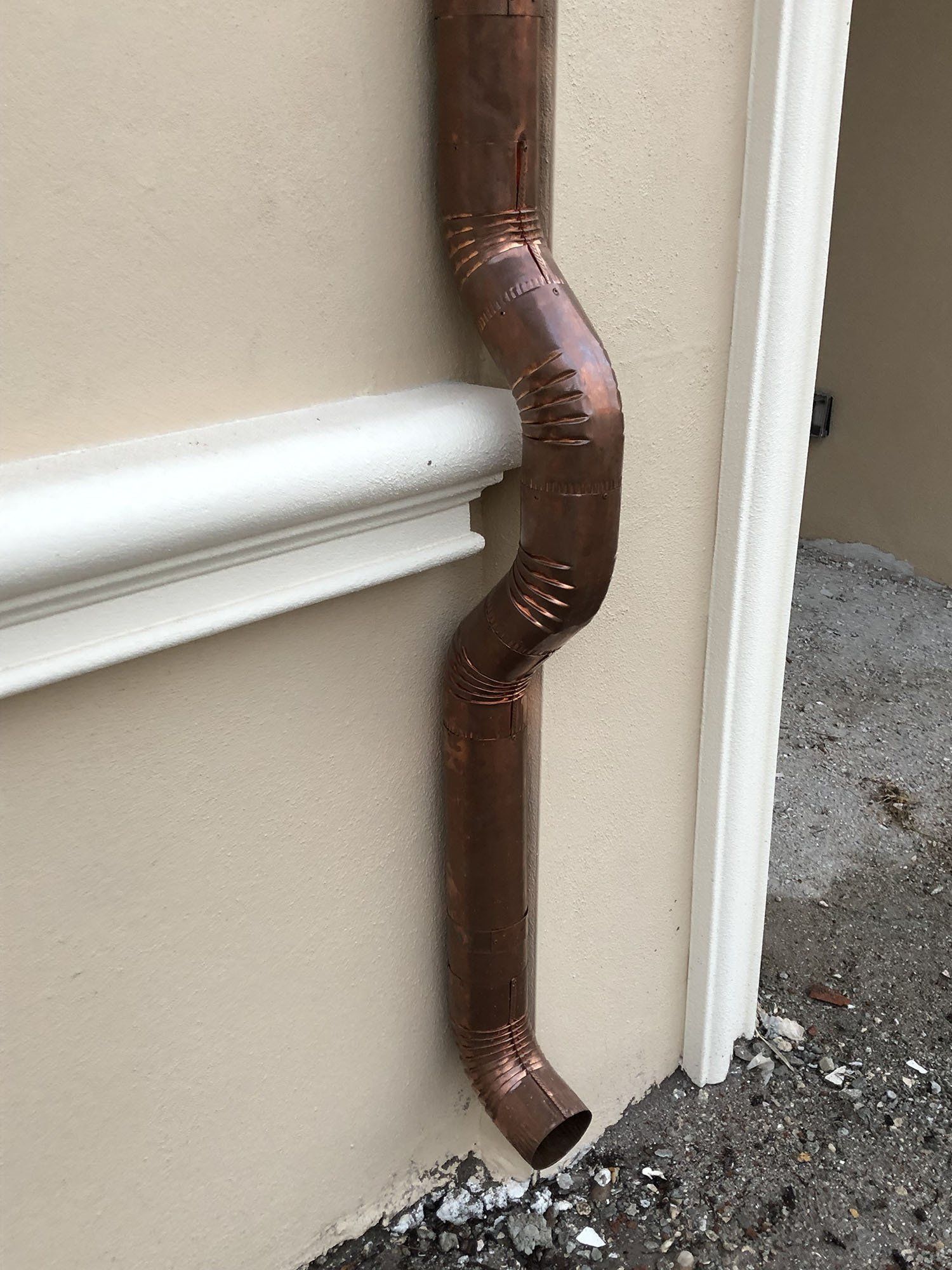 Angled Downspout — Palm Harbor, FL — Sure Fit Gutters