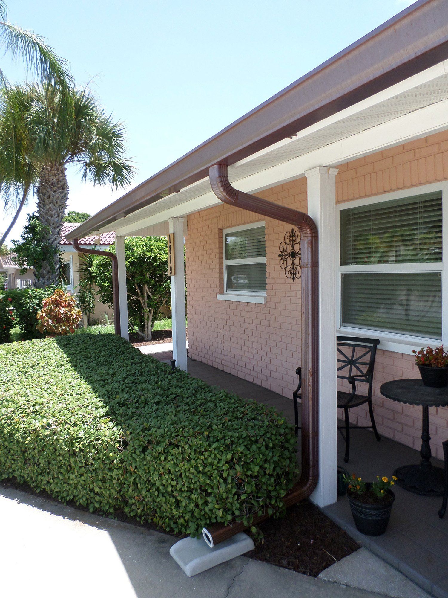 Bronze Downspout — Palm Harbor, FL — Sure Fit Gutters
