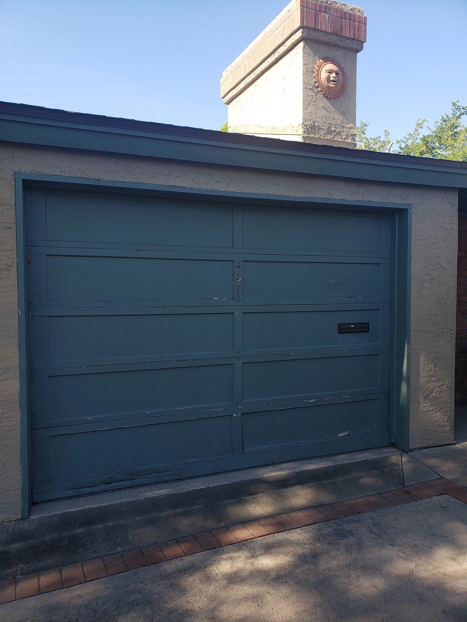 Before Painting Garage Door — Mesa, AZ — Absolute Garage Doors
