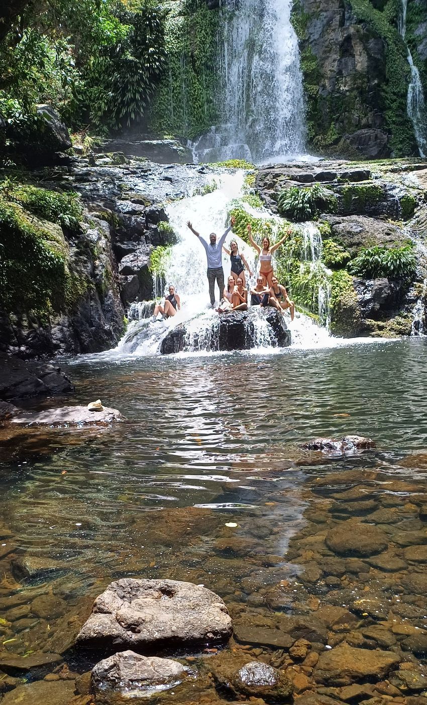 waterfall hike and river tour