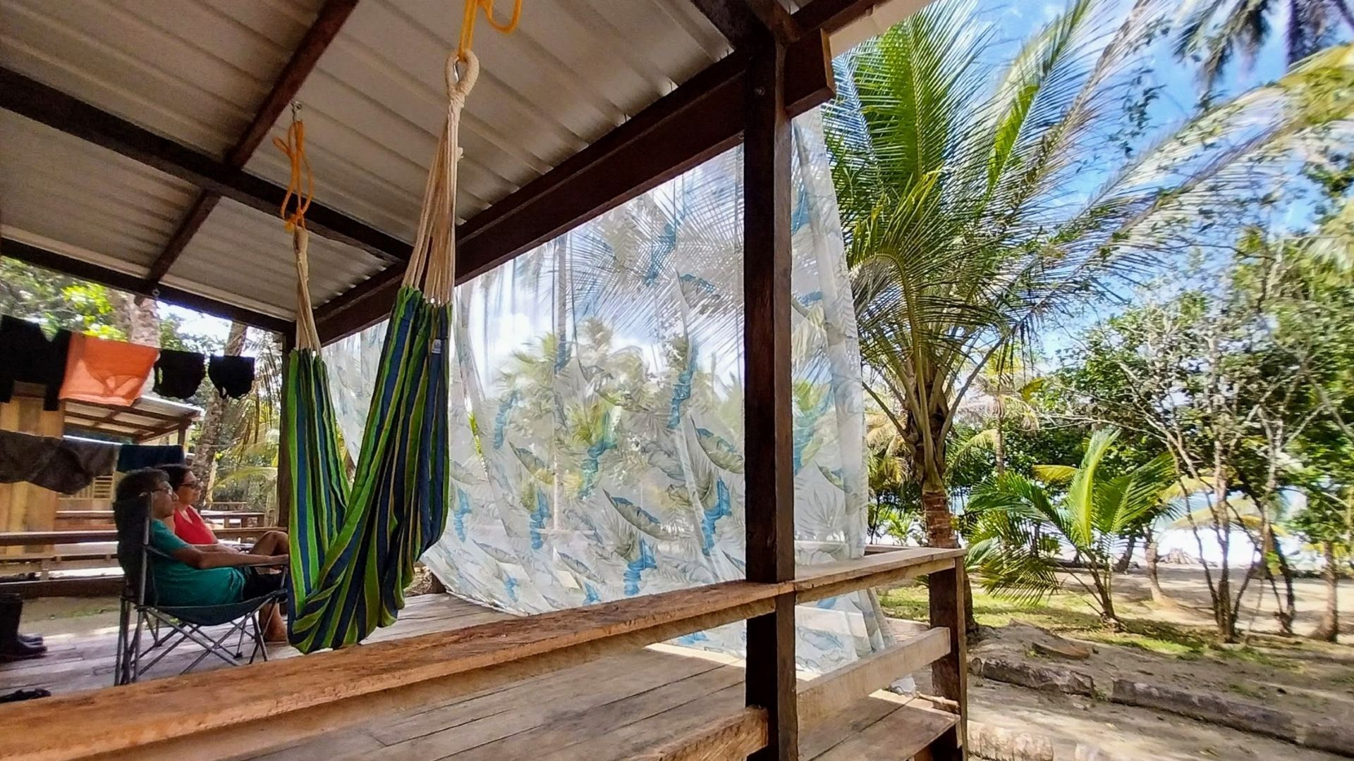 handcrafted beachfront cabana terrace