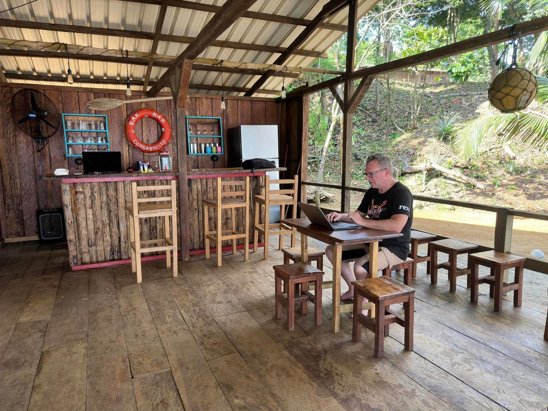 work remotely at camaroncito ecoresort and beach in panama