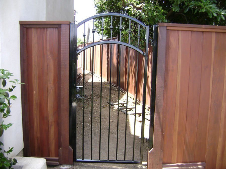 Small Iron Fence Entry Gate — Ste. K Santee, CA — Sam's Fencing Inc.