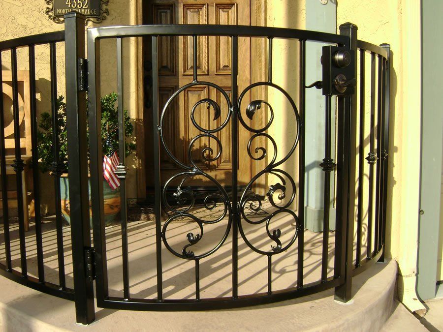Black Colored Entry Gate — Ste. K Santee, CA — Sam's Fencing Inc.