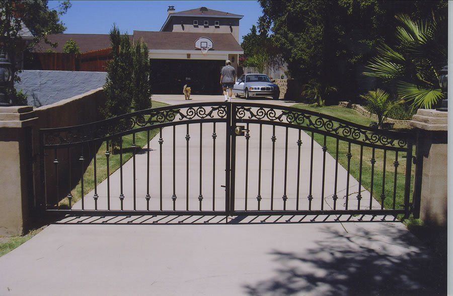 Modern Design Driveway Gate — Ste. K Santee, CA — Sam's Fencing Inc.