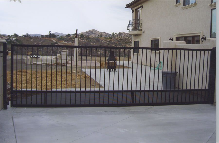 Single Swing Driveway Gate — Ste. K Santee, CA — Sam's Fencing Inc.