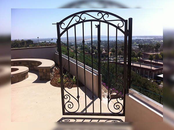 Custom Designed Entry Gate — Ste. K Santee, CA — Sam's Fencing Inc.