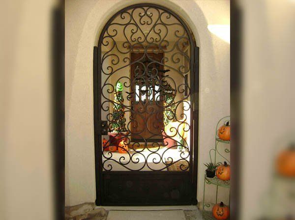 Dome Shaped Iron Fence Design — Ste. K Santee, CA — Sam's Fencing Inc.
