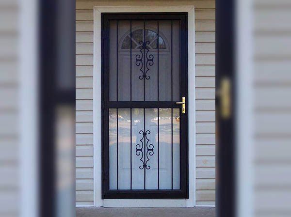White Colored Safety Door — Ste. K Santee, CA — Sam's Fencing Inc.