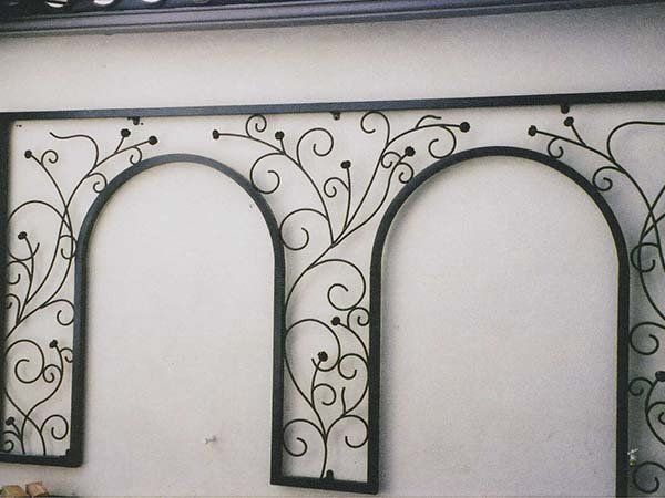 Custom Swirl Design Of An Iron Fence — Ste. K Santee, CA — Sam's Fencing Inc.
