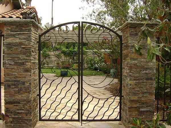 Iron Entry Gate Decoration — Ste. K Santee, CA — Sam's Fencing Inc.
