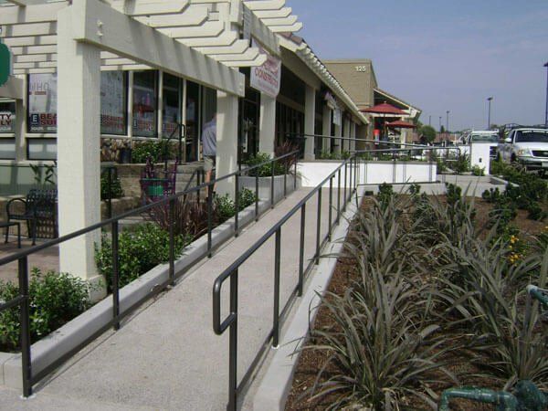 Entrance Handrail — Ste. K Santee, CA — Sam's Fencing Inc.