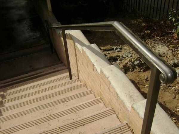 Stainless Handrail — Ste. K Santee, CA — Sam's Fencing Inc.