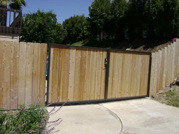 Wooden Gate — Ste. K Santee, CA — Sam's Fencing Inc.