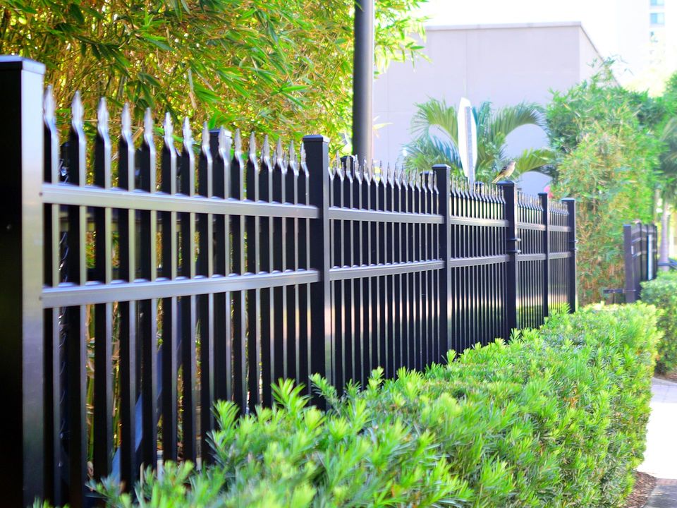 Black Metal Fence in Front Yard — Ste. K  Santee, CA — Sam's Fencing