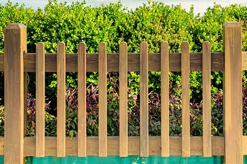 Wooden Garden Fence — Ste. K  Santee, CA — Sam's Fencing