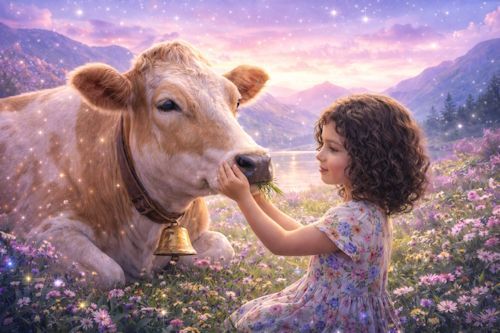 Child with Cow compassion