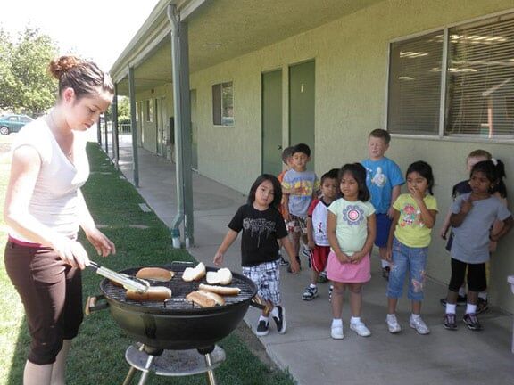 Preschoolers Kids Having Snacks — Riverside, CA — Cottonwood Montessori