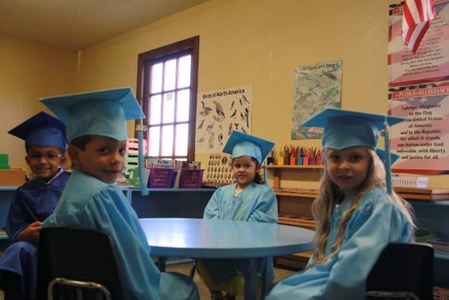 Kids in Graduation Outfit — Riverside, CA — Cottonwood Montessori