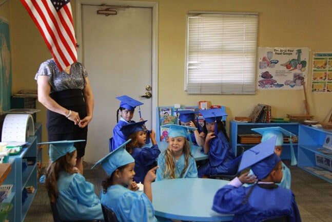 Graduation Candidates in Classroom — Riverside, CA — Cottonwood Montessori