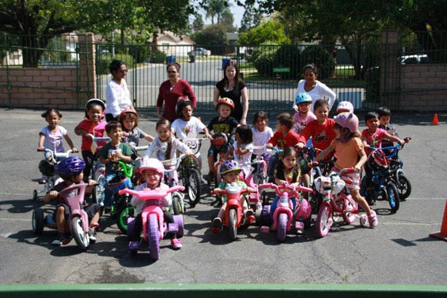 Children Playing Outdoor Bikes — Riverside, CA — Cottonwood Montessori