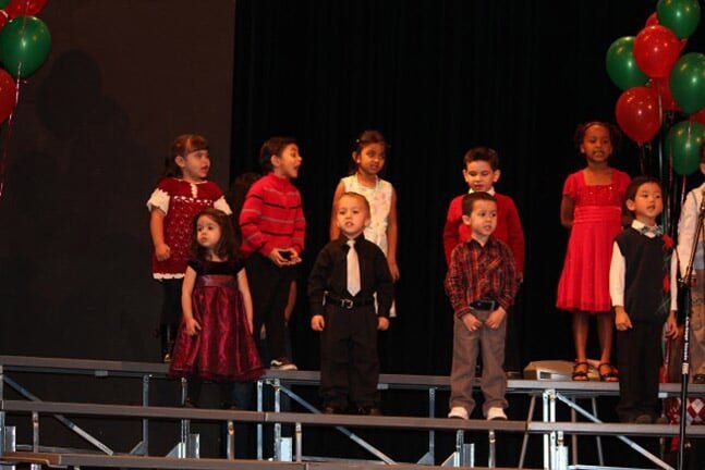 Group of Kids at Christmas Event — Riverside, CA — Cottonwood Montessori