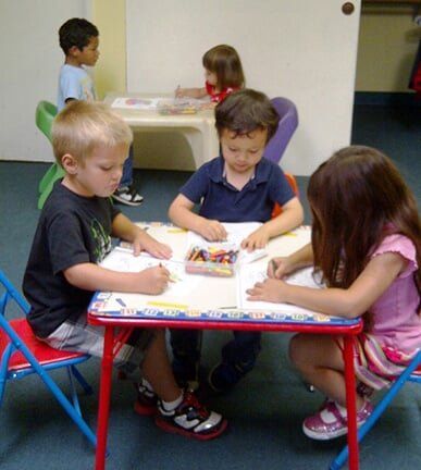 Children Doing Coloring — Riverside, CA — Cottonwood Montessori