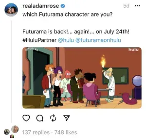 A picture of futurama is being released on july 24th