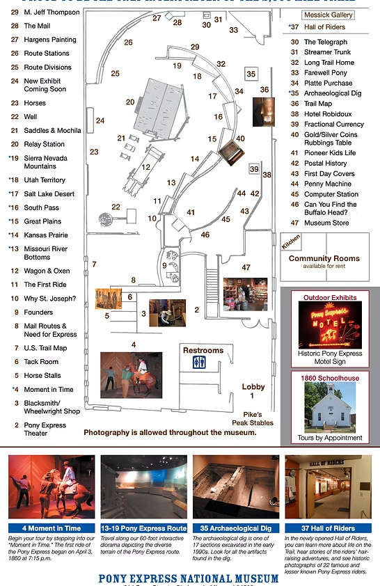 Pony Express National Museum Brochure