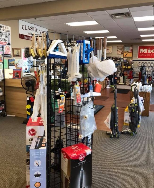Vacuum Cleaners — Classic Vac Store Section for Cleaning Supplies in Meridian, ID