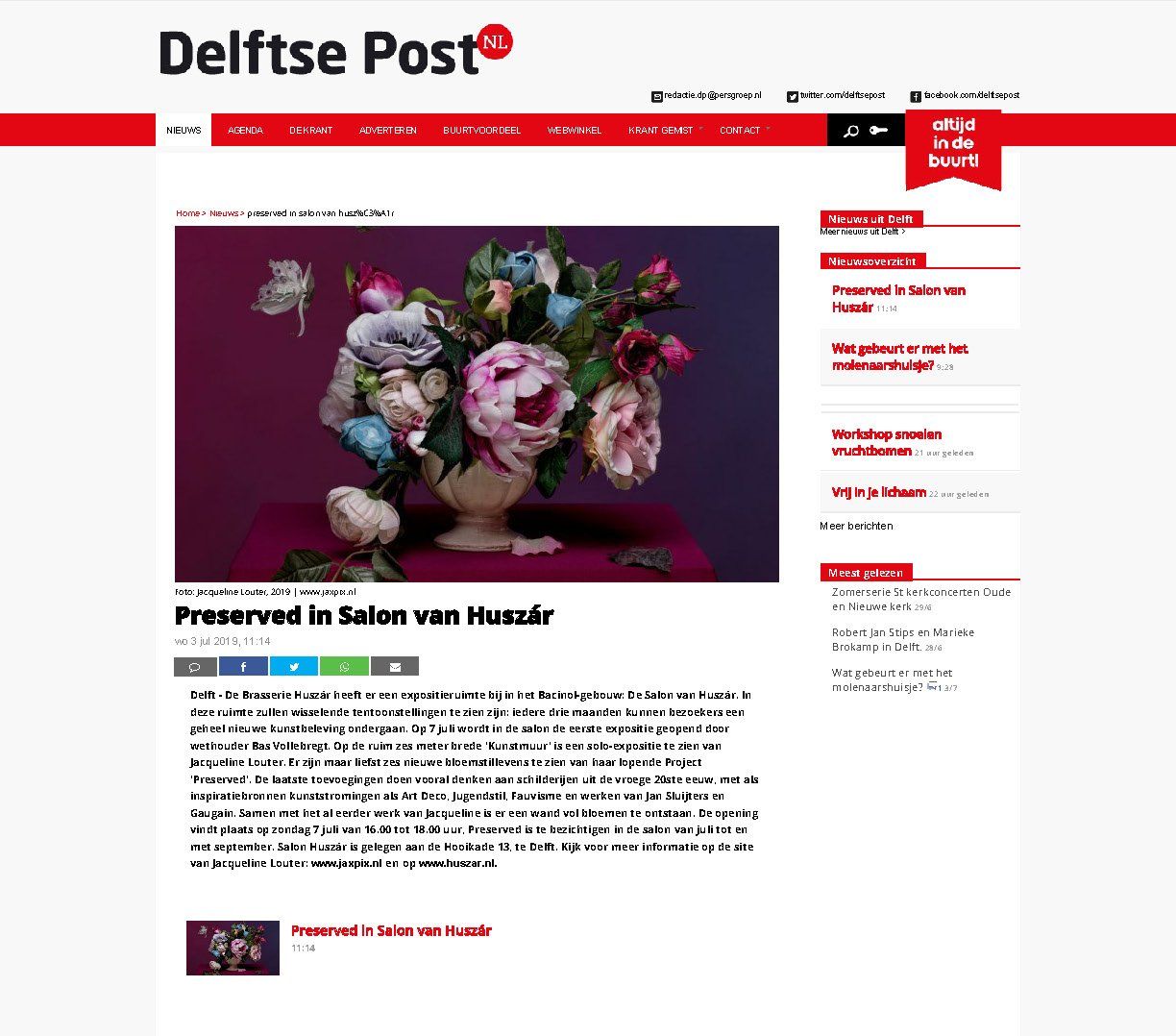 Delftse Post artikel