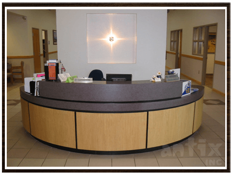Commercial Casework Cabinets — Commercial Casework Front Desk in Las Cruces, NM