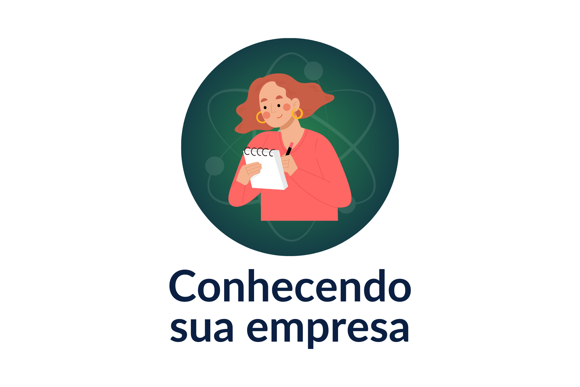Uma mulher está escrevendo em um caderno com uma caneta.