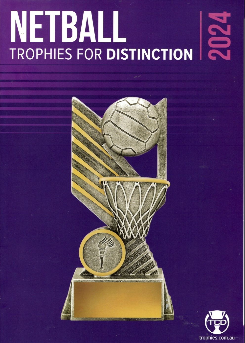 A book titled netball trophies for distinction 2024