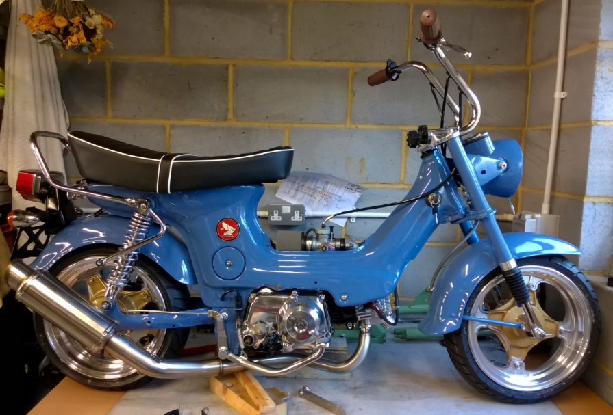 blue colour motorcycle